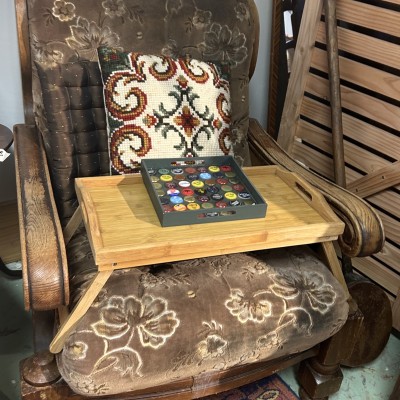 Image du produit Fauteuil tissu et bois