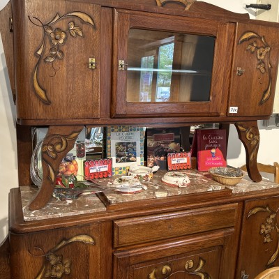 Image du produit Buffet en bois et marbre