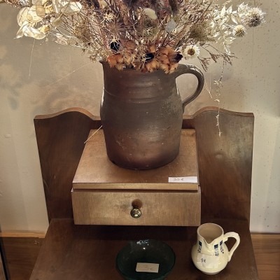 Image du produit Table de chevet vintage en bois massif