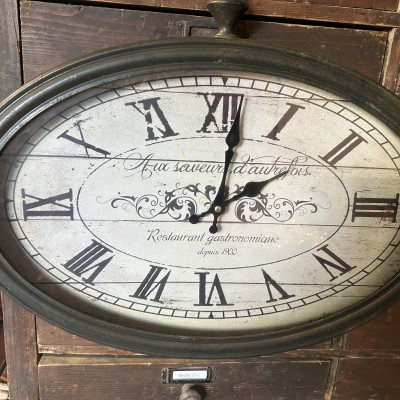 Image du produit Horloge murale ovale