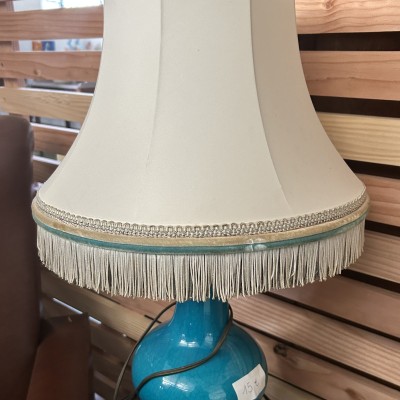 Image du produit Lampe pied en céramique bleu