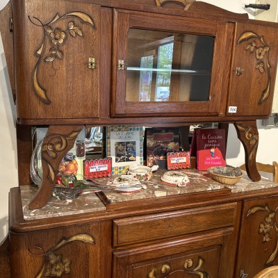 Image du produit Buffet en bois et marbre