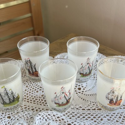 Image du produit Lot de verres motifs bateaux