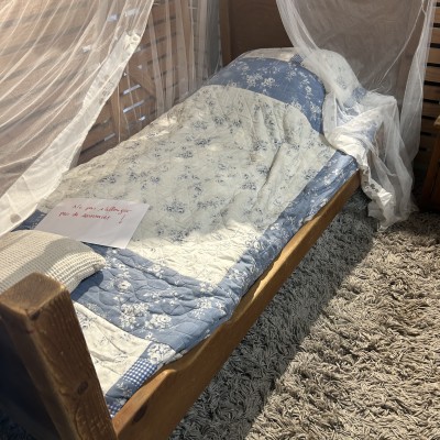 Image du produit Cadre de lit en bois 1 personne