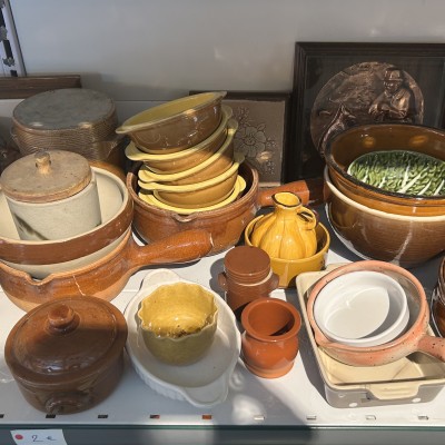 Image du produit Ensemble plats et pots en terre cuite