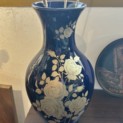 Image du produit Vase  en porcelaine cobalt Italie